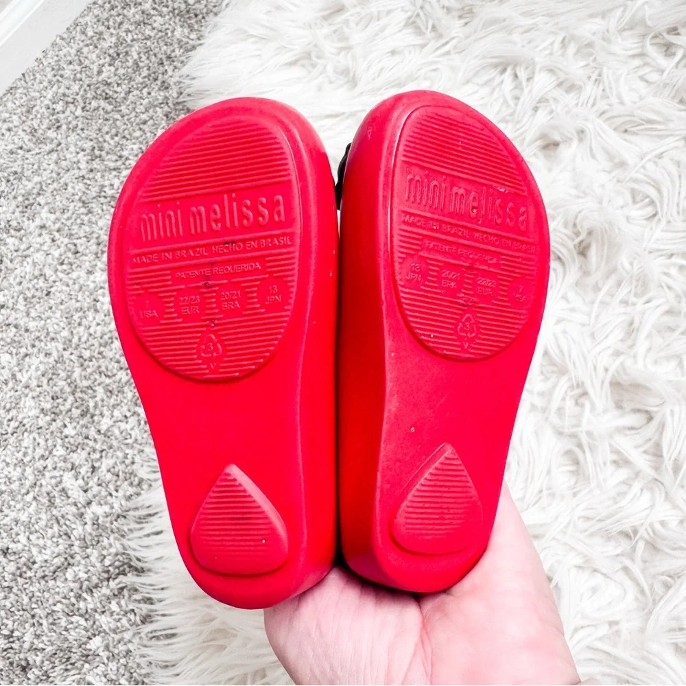 Mini Melissa x Disney Minnie Mouse Jelly Mary Jane Shoes Toddler Size 7